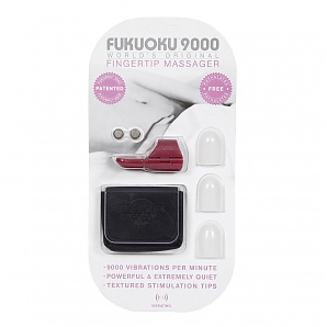 Fukuoku 9000 Fingertip Massager With Stimulating Tips Silicone