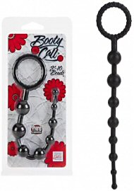 Booty Call X-10 Silicone Anal Beads Black 8 Inch